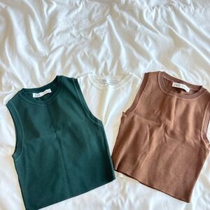 ZARA pack 3 tops